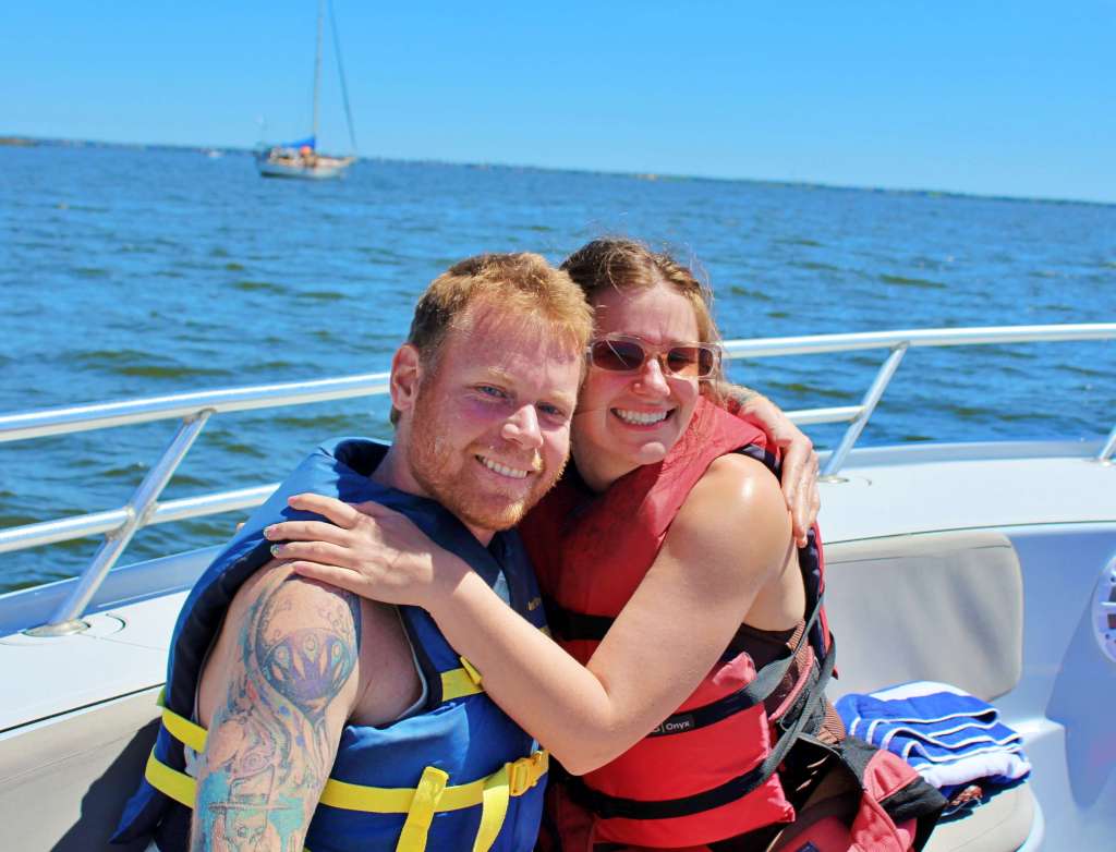Fourth of July fireworks over Roanoke Sound in Manteo, North Carolina