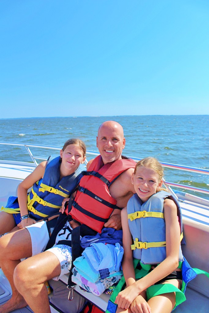 Beautiful aerial view from a parasailing adventure on the Outer Banks